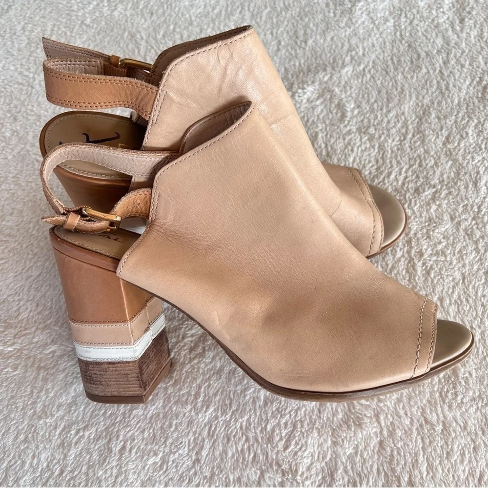 ALDO Juliusa Peep Toe Slingback Mules
Color Block Heels size 10 EUC - Picture 2 of 9